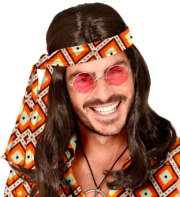 Widmann SRL Hoofdband hippie Groovy stijl