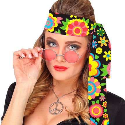 Widmann SRL Hoofdband jaren 70 bloemenfeest