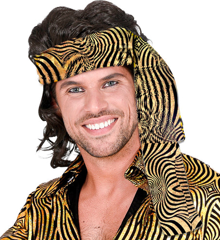 Widmann SRL Hoofdband jaren 70 disco goud