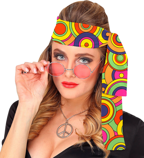 Widmann SRL Hoofdband jaren 70 groovy cirkels