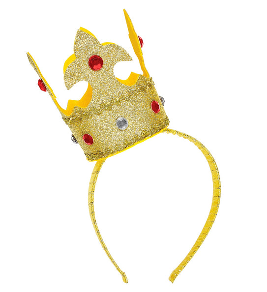 Widmann SRL Hoofdband met mini kroon goud