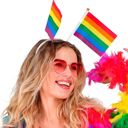 Widmann SRL Hoofdband regenboog vlaggen Siem