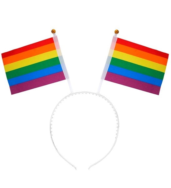 Widmann SRL Hoofdband regenboog vlaggen Siem