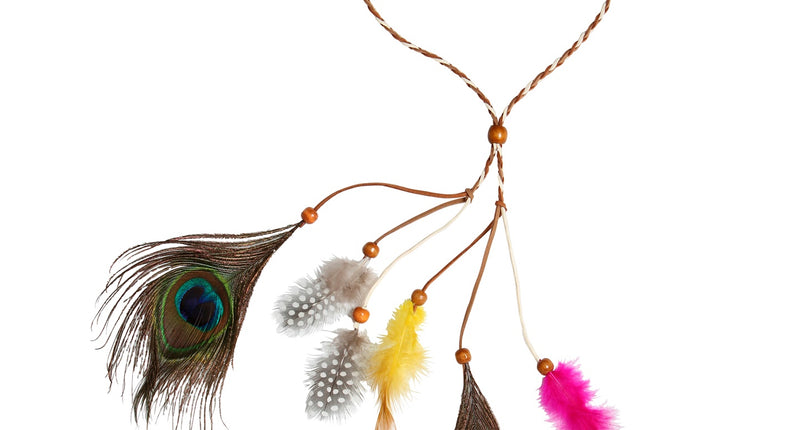 Widmann SRL Hoofdband veren Indiaan