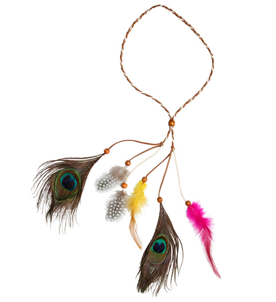 Widmann SRL Hoofdband veren Indiaan