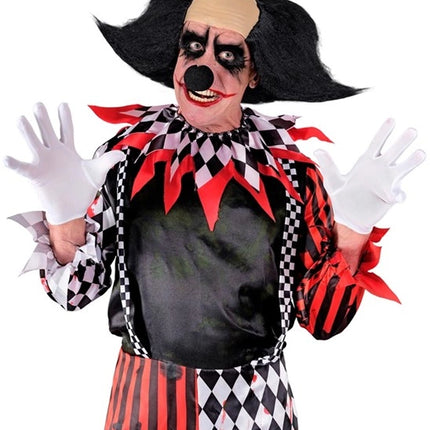 Widmann SRL Hoofdbedekking sinister clown met zwart haar Lynn
