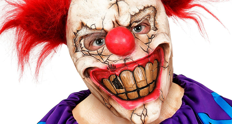 Widmann SRL Horror clown masker halfgezicht