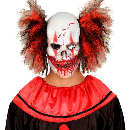 Widmann SRL Horror clown masker rood zwart