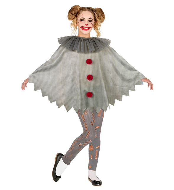 Widmann SRL Horror clown poncho kinderen