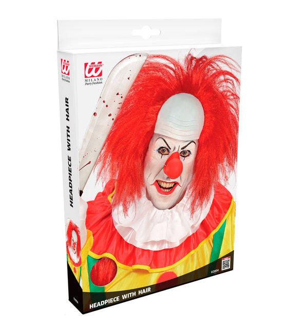 Widmann SRL Horror clowns pruik rood