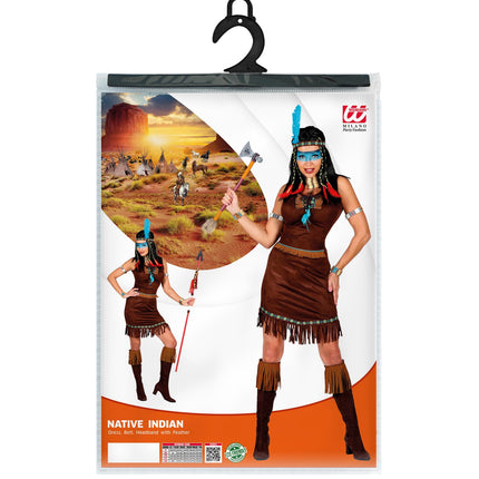 Widmann SRL Indianen jurk deluxe voor vrouwen