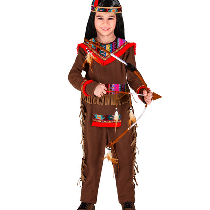 Widmann SRL Indianen pak bruin voor kinderen