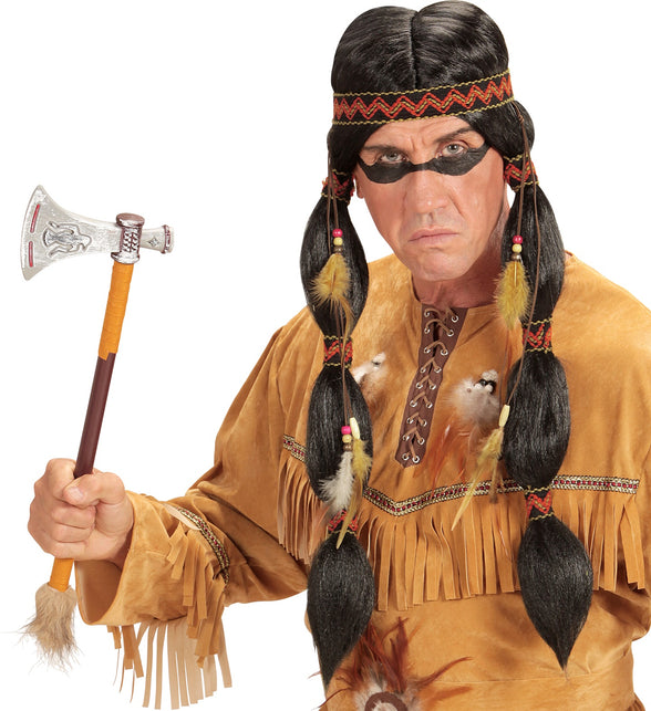 Widmann SRL Indianen pruik Adna met haarbandje