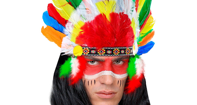 Widmann SRL Indianentooi veren meerkleurig