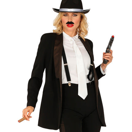 Widmann SRL Jaren 20 Gangster verkleedset zwart
