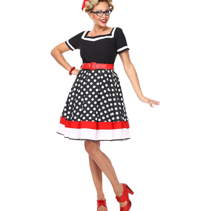 Widmann SRL Jaren 50 jurk Dolly blauw