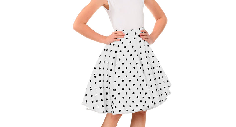 Widmann SRL Jaren 50 rok wit zwart Holly