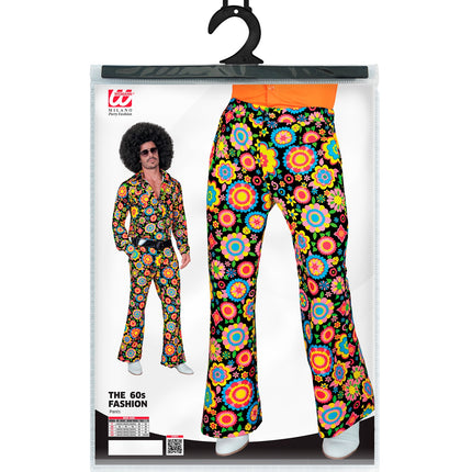 Widmann SRL Jaren 70 broek bloemenfeest heren