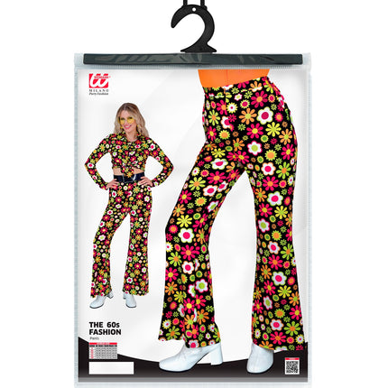 Widmann SRL Jaren 70 broek flowers dames
