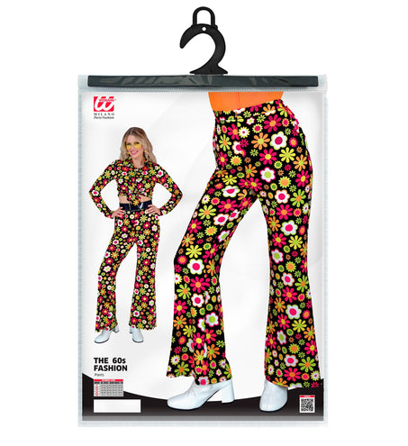 Widmann SRL Jaren 70 broek flowers dames