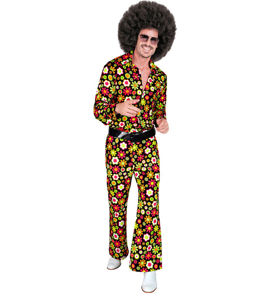Widmann SRL Jaren 70 broek flowers heren