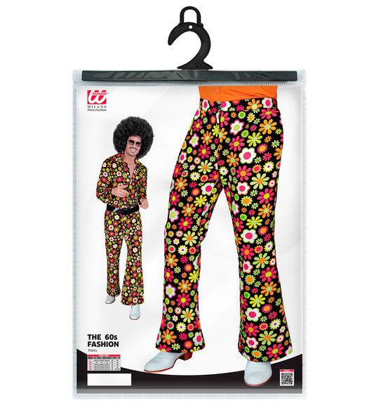 Widmann SRL Jaren 70 broek flowers heren