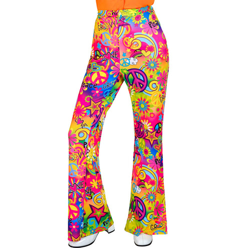 Widmann SRL Jaren 70 broek love&peace dames