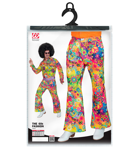 Widmann SRL Jaren 70 broek love&peace heren