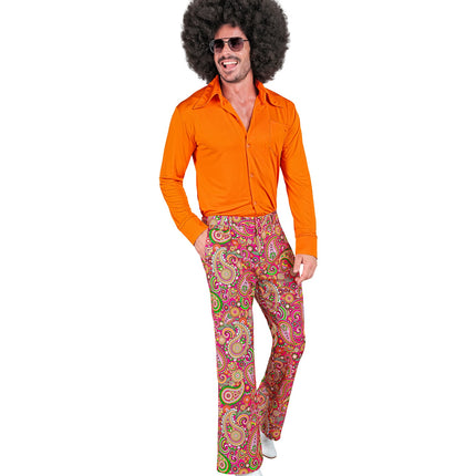 Widmann SRL Jaren 70 broek paisley heren
