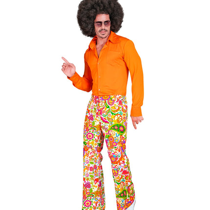 Widmann SRL Jaren 70 broek peace party heren