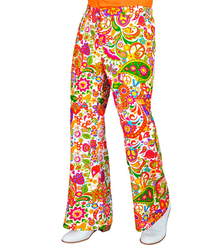 Widmann SRL Jaren 70 broek peace party heren