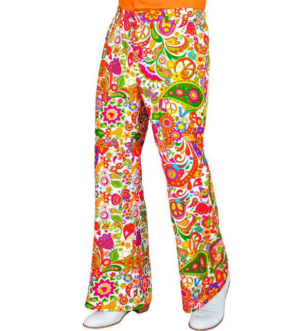 Widmann SRL Jaren 70 broek peace party heren