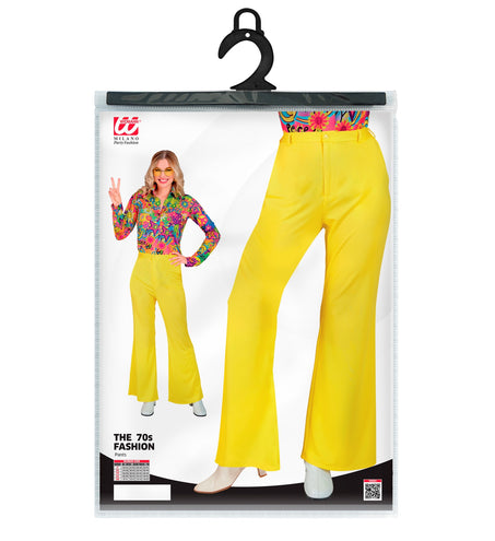 Widmann SRL Jaren 70 damesbroek geel