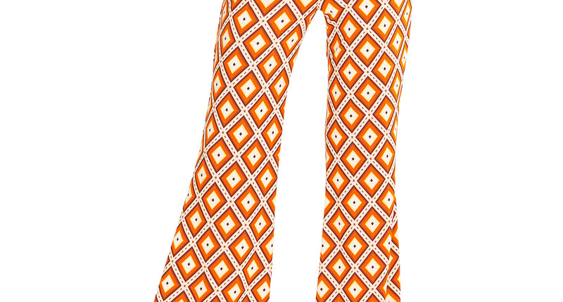 Widmann SRL Jaren 70 disco broek Groovy geruit