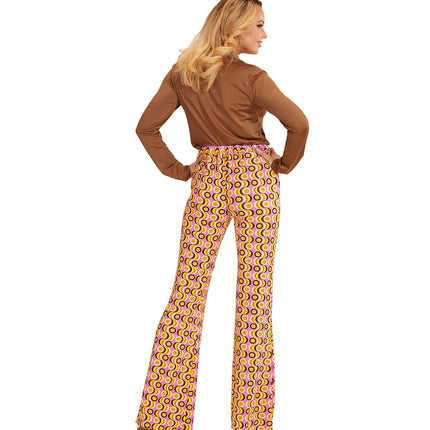 Widmann SRL Jaren 70 disco broek Groovy langspeelplaat