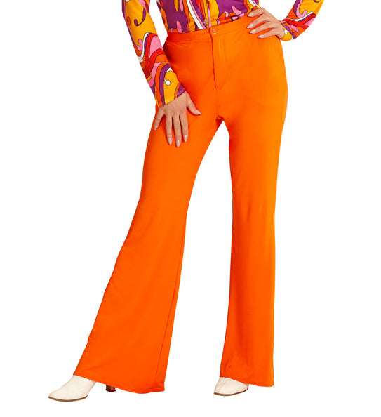 Widmann SRL Jaren 70 disco broek Groovy oranje