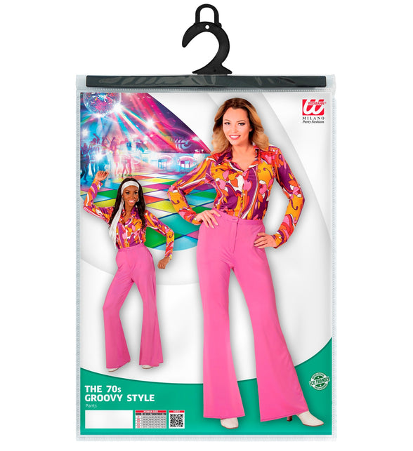 Widmann SRL Jaren 70 disco broek Groovy paars