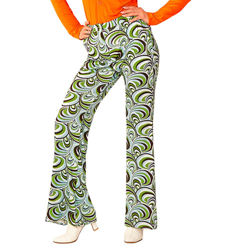 Widmann SRL Jaren 70 disco broek Groovy waves