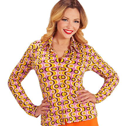 Widmann SRL Jaren 70 discoshirt Groovy