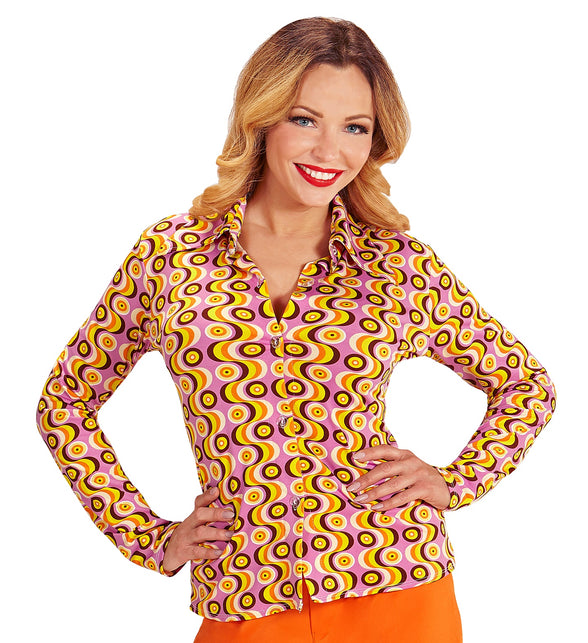 Widmann SRL Jaren 70 discoshirt Groovy