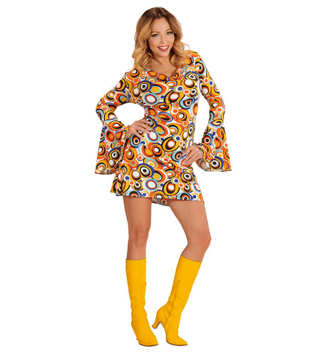 Widmann SRL Jaren 70 jurkje groovy cirkels