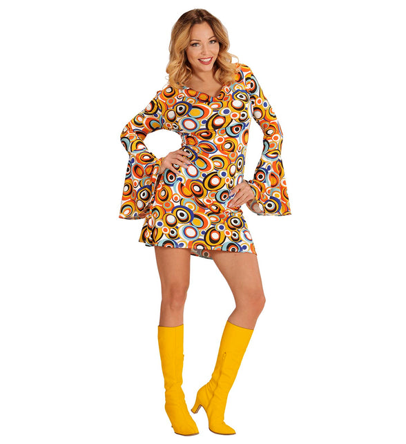 Widmann SRL Jaren 70 jurkje groovy cirkels