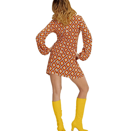 Widmann SRL Jaren 70 jurkje groovy ruit