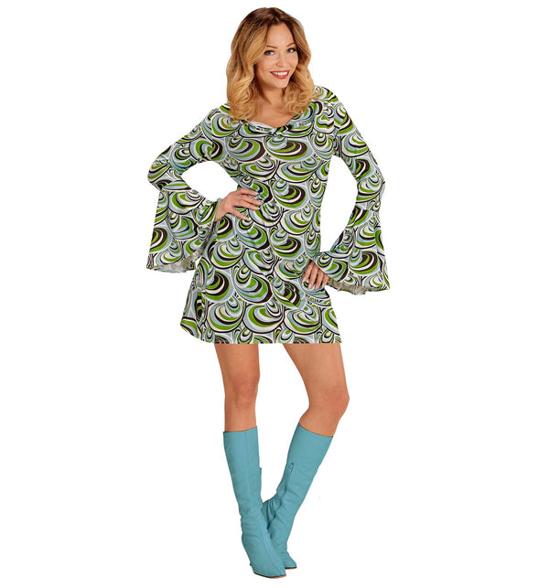 Widmann SRL Jaren 70 jurkje groovy waves