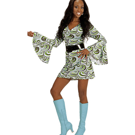 Widmann SRL Jaren 70 jurkje groovy waves