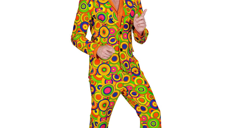 Widmann SRL Jaren 70 kostuum groovy cirkels