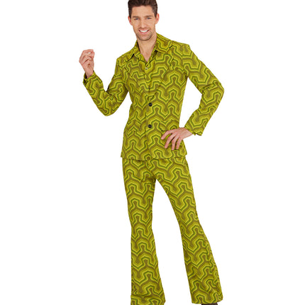 Widmann SRL Jaren 70 kostuum groovy groen