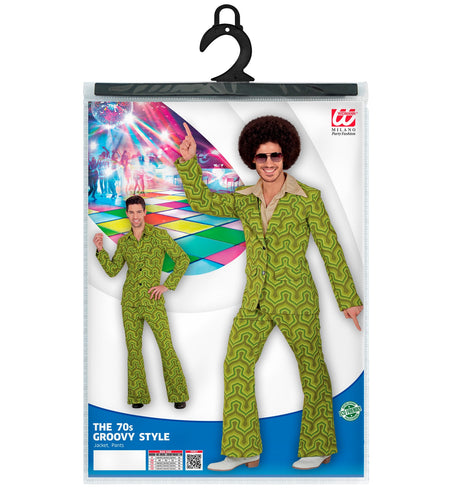 Widmann SRL Jaren 70 kostuum groovy groen