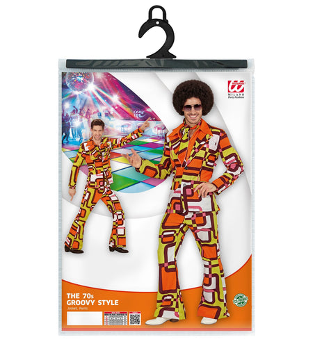 Widmann SRL Jaren 70 kostuum groovy vlakken