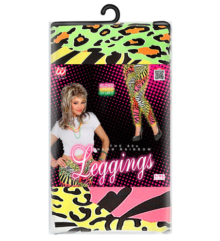 Widmann SRL Jaren 80 legging zebra neon